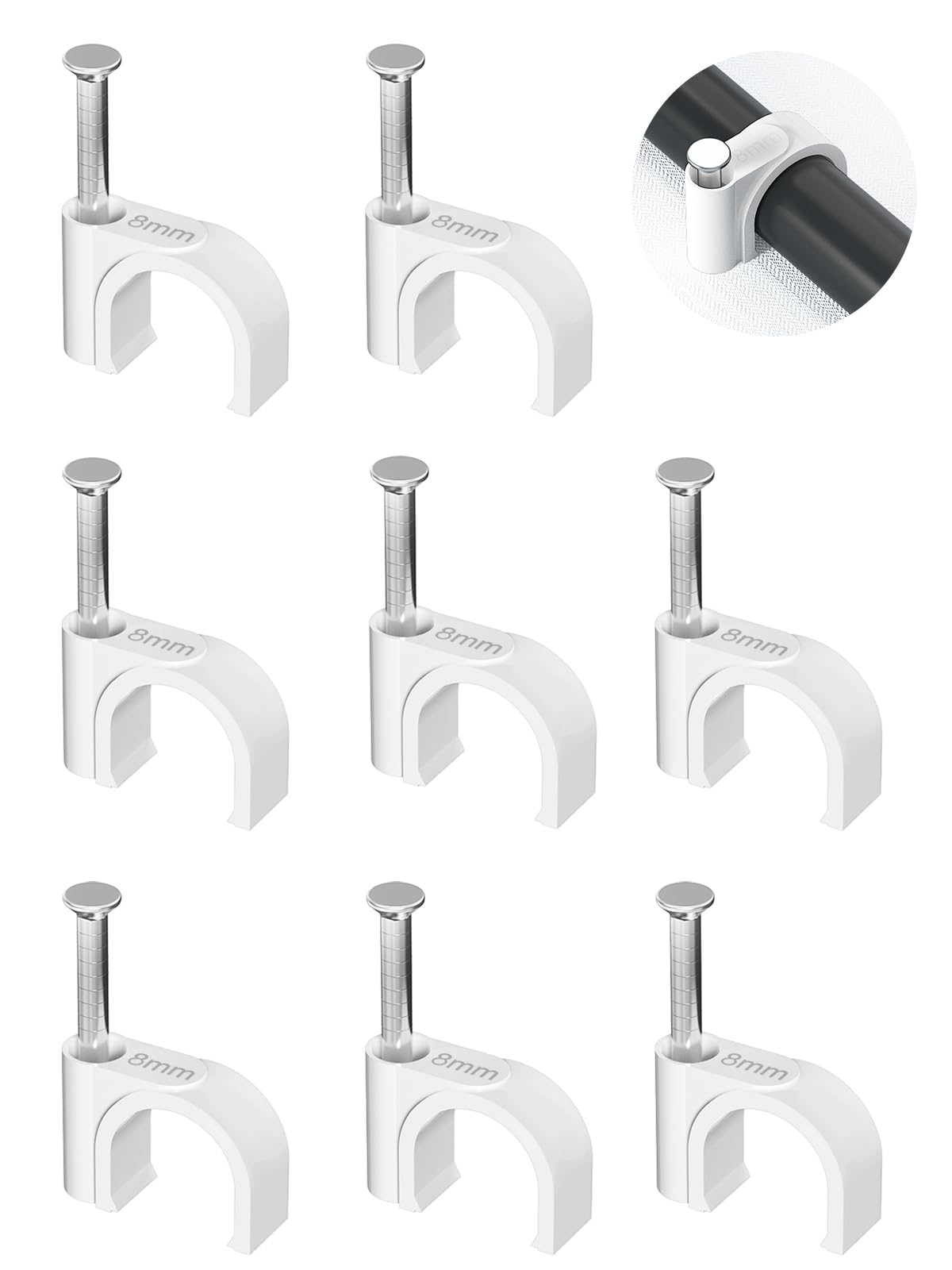 Photo 1 of Jadaol 8mm Cable Clips with Nails