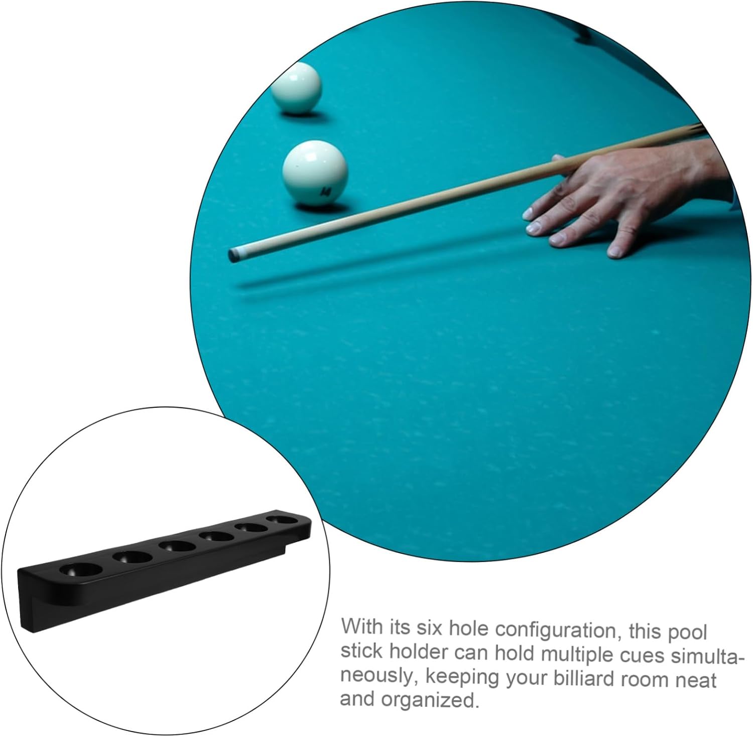 YARNOW 1pair Pool Table Rods Storage Rack Plastic Billiards Storage Rack Pool Cue Holder for Billiards Enthusiasts