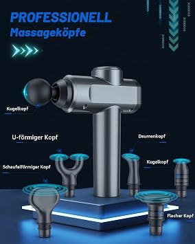Massage Gun Massager Massage Gun with 6 Massage Heads Massage Gun Percussion Muscle Massager with 30 Speeds Adjustable Massage Gun Massage Gun (1)