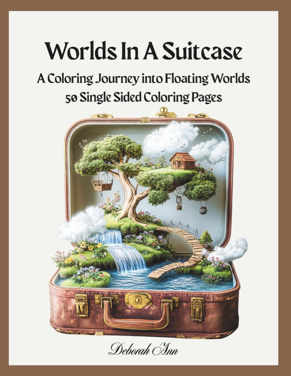 Worlds In A Suitcase: A Coloring Journey into Floating Worlds