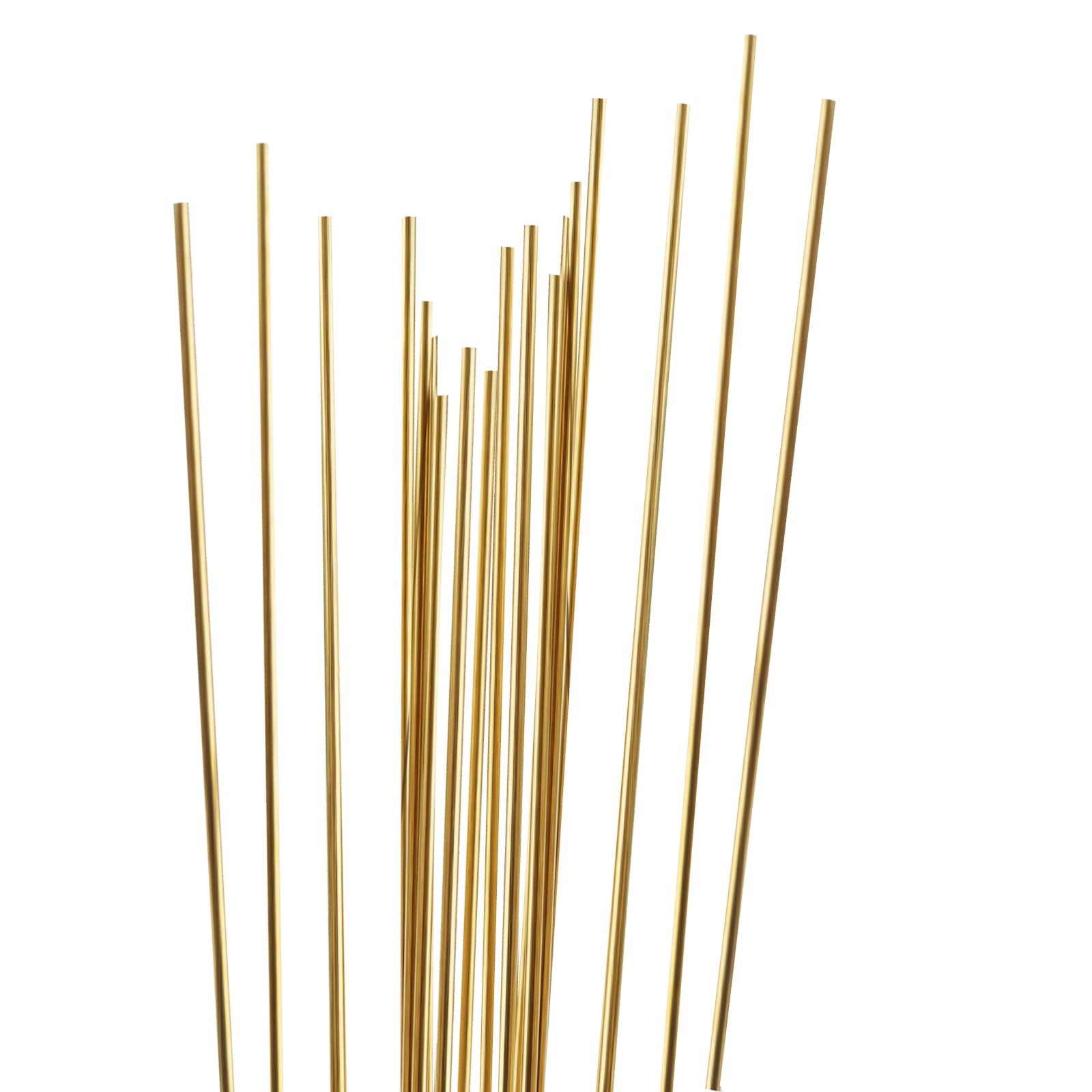 Lot de 30 tiges rondes en laiton, 1 mm x 300 mm, pour loisirs créatifs, modélisme