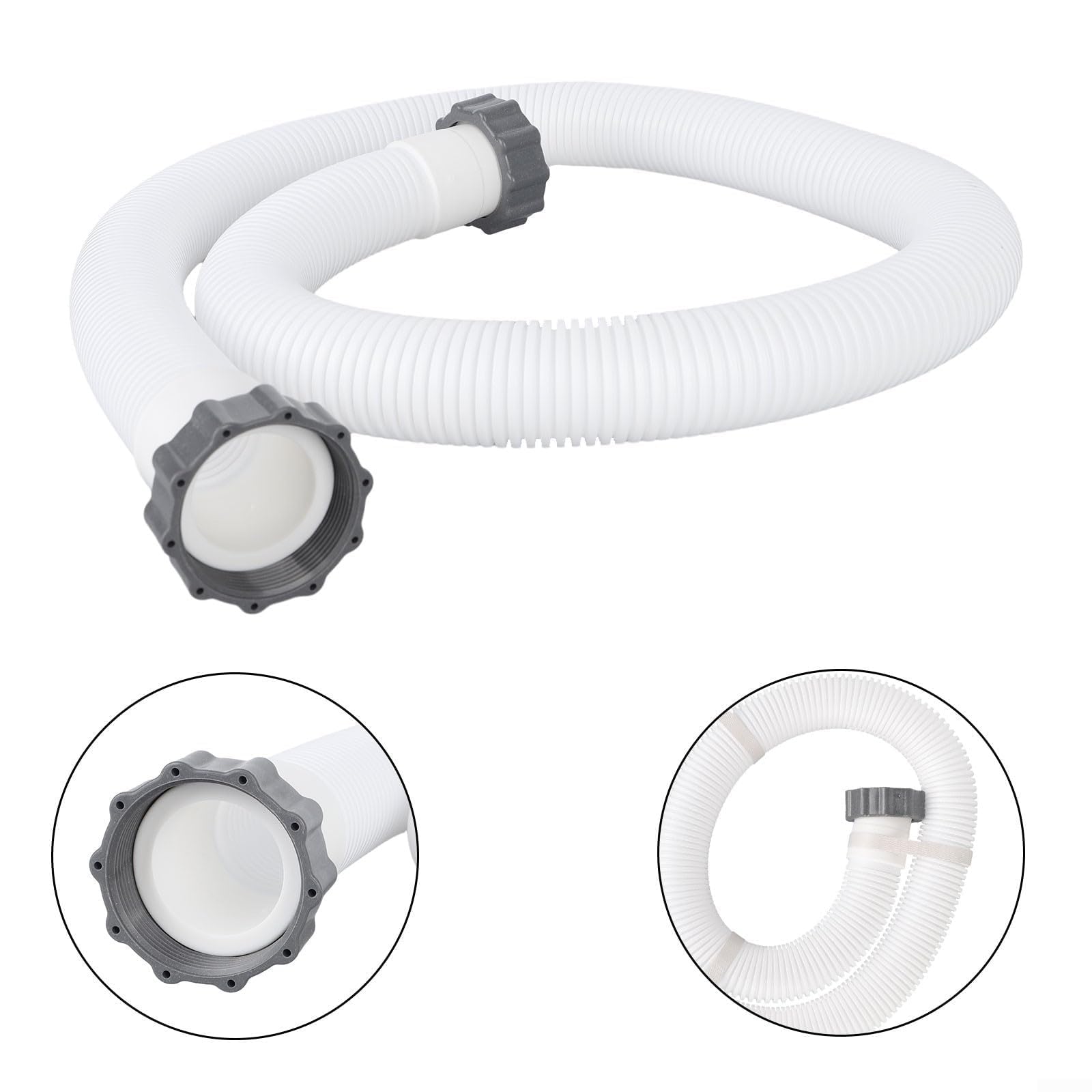 Tubo flessibile di ricambio per pompa da 150 cm, accessorio per Intex 29060E, compatibile con filtro da 1 5 pollici di diametro per pompe e sistemi di acqua salata