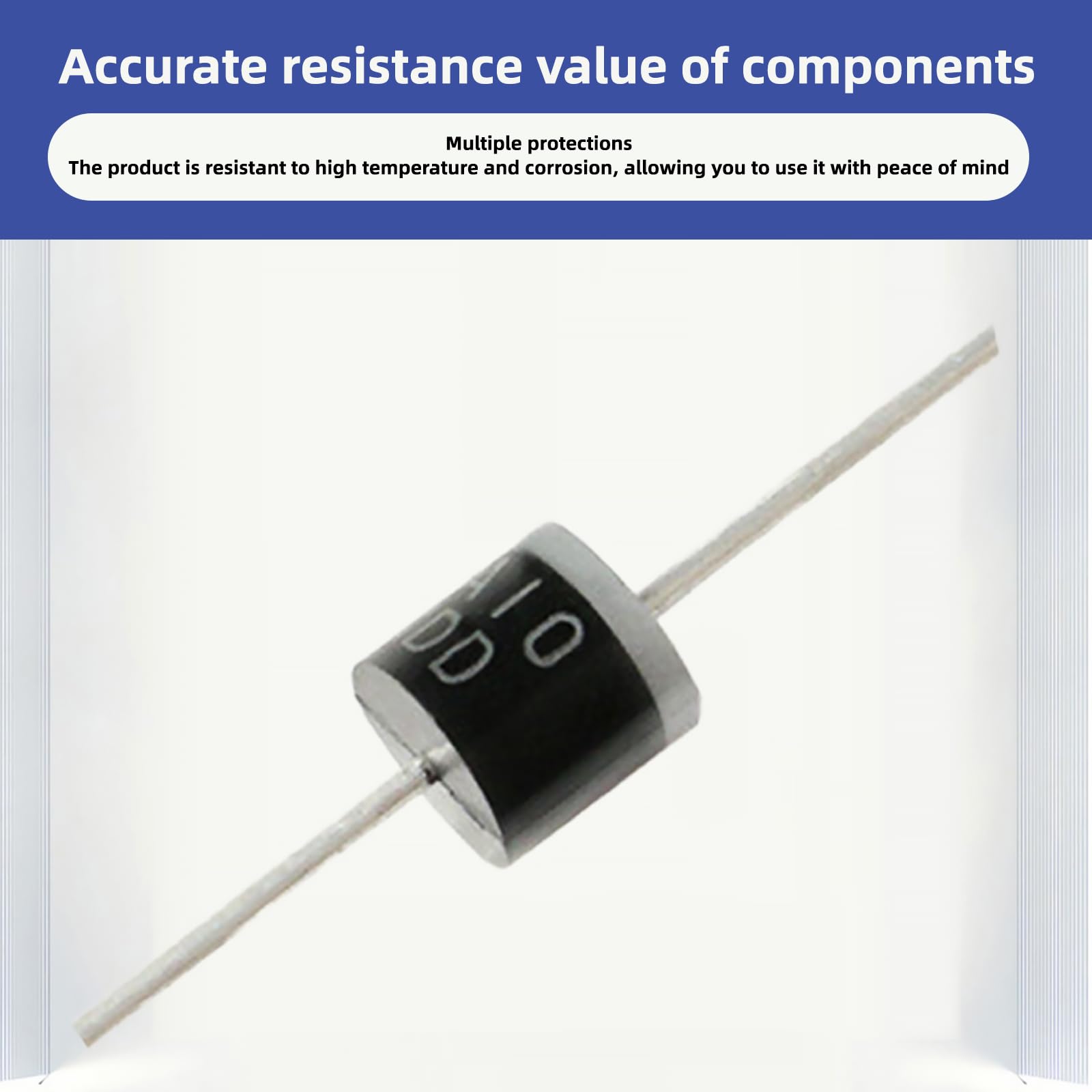 Schottky Lot de 30 diodes de redresseur 10 A10 - Diode de silicium haute tension - 1000 V - Diode de blocage 10 A - Pour projets électroniques DIY, construction de bloc d'alimentation, redressement du