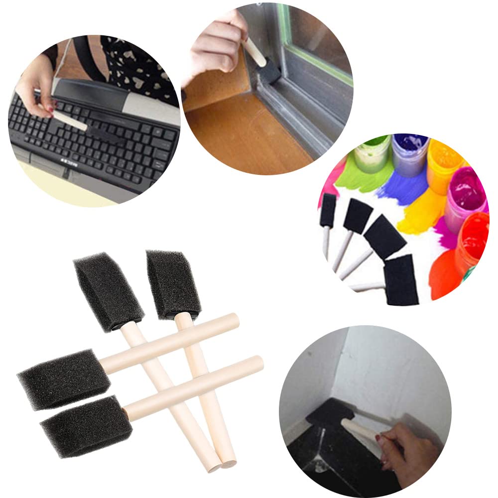 Pennelli In Spugna,20 Pezzi Spugne Per Pittura Pennello In Schiuma Con