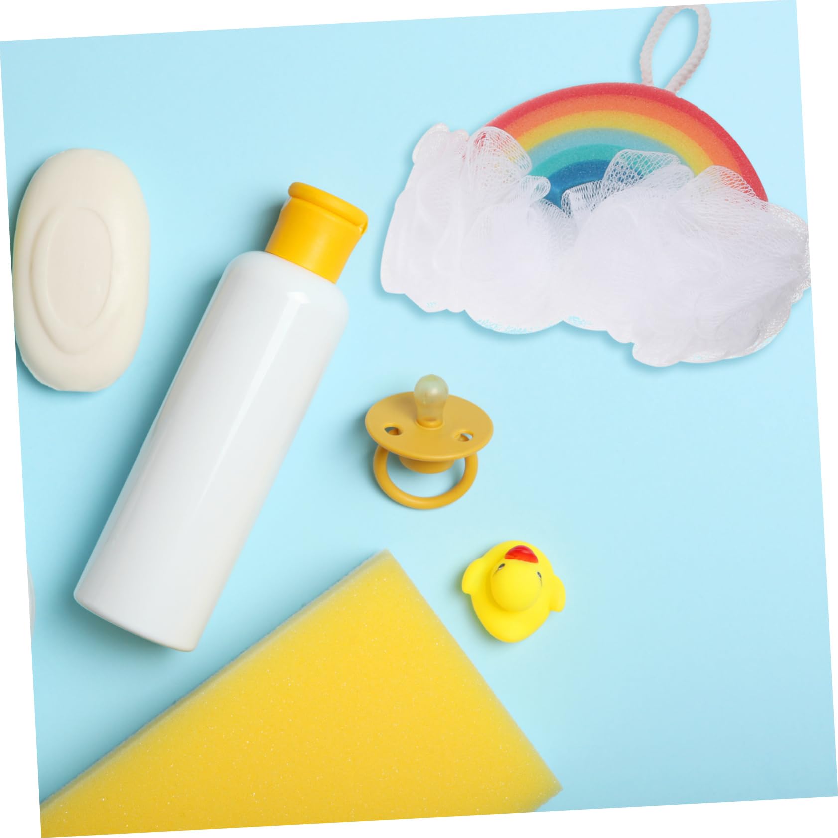 Esponja de Baño de Esponja Arcoíris 2 Piezas para Niños y Bebés