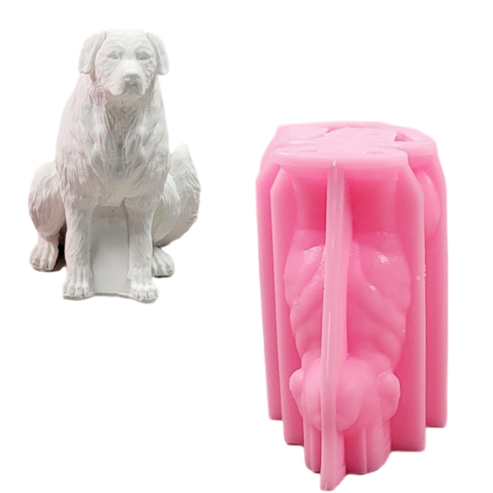 sodeber Lovely Animal Molds Castings 3D Dogs Silicone Plasters Ornament Making