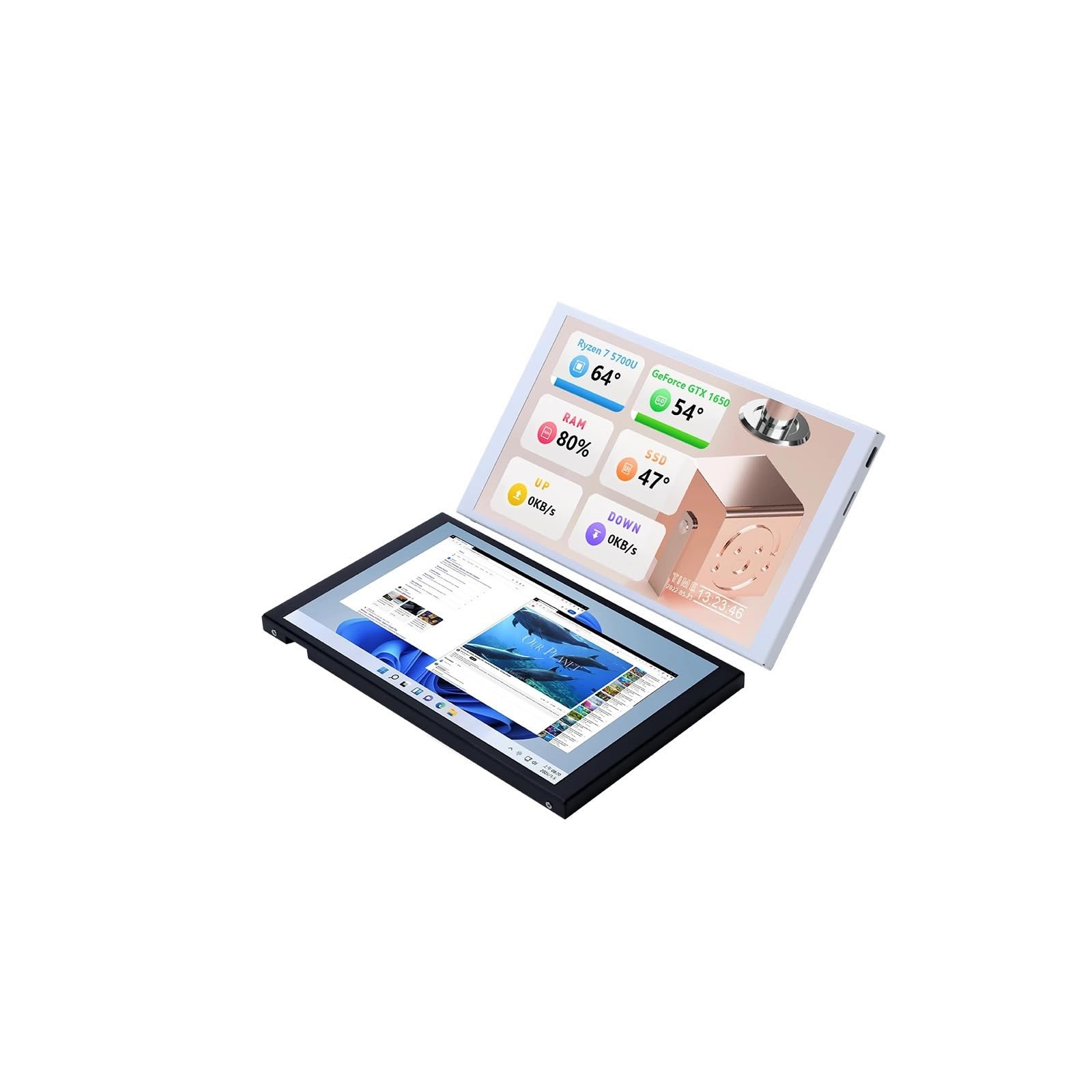 8 Portable Monitor 1280x800 Mini Non-Touch Capacitive Monitor with HD Port Compatible with Raspberry Pi LCD Display Built-in