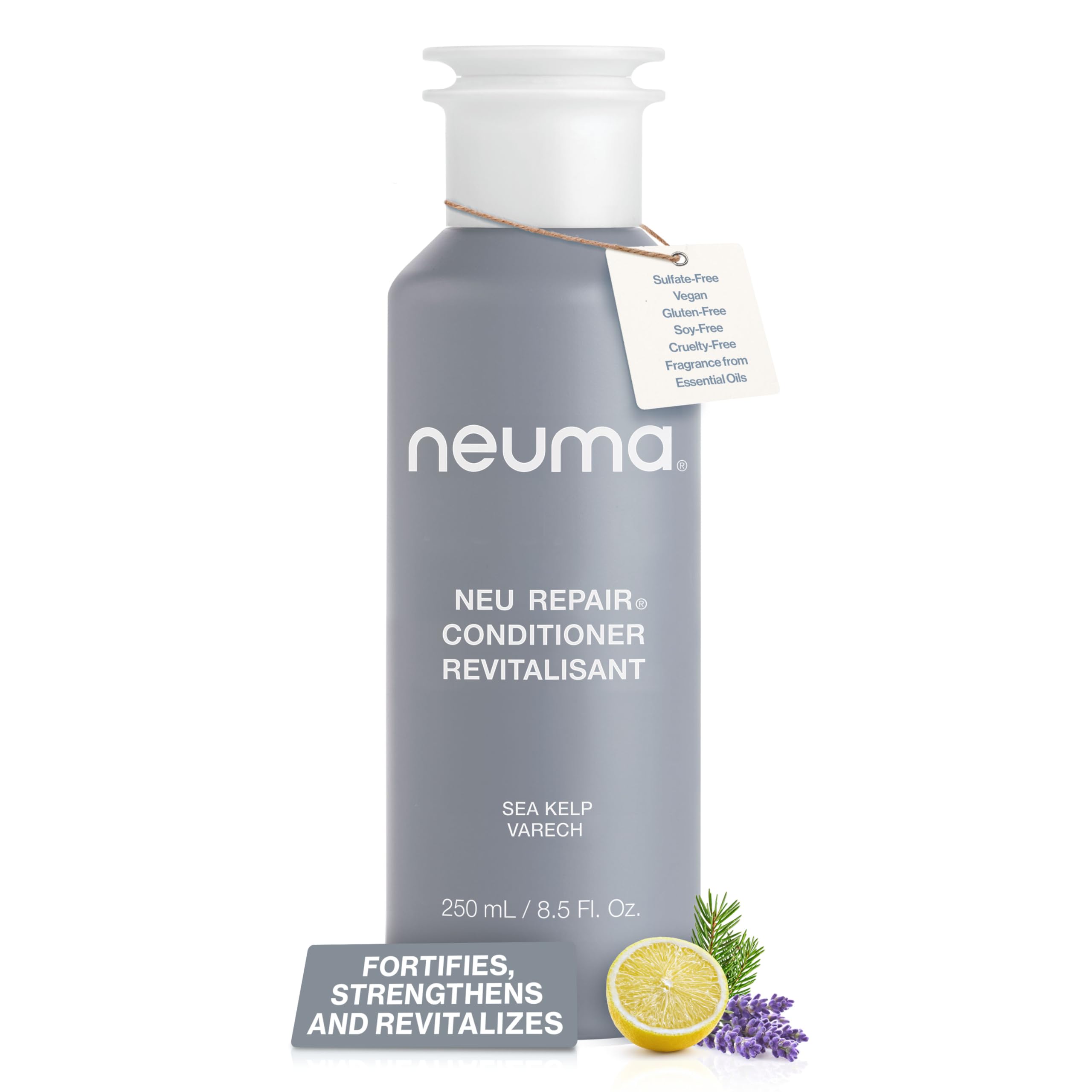 Neu Repair Conditioner - Protein Hair Treatment for Damaged Hair, Strengthens, Moisturizes, and Reduces Breakage Lemon, Lavender and Fir Needle Scent