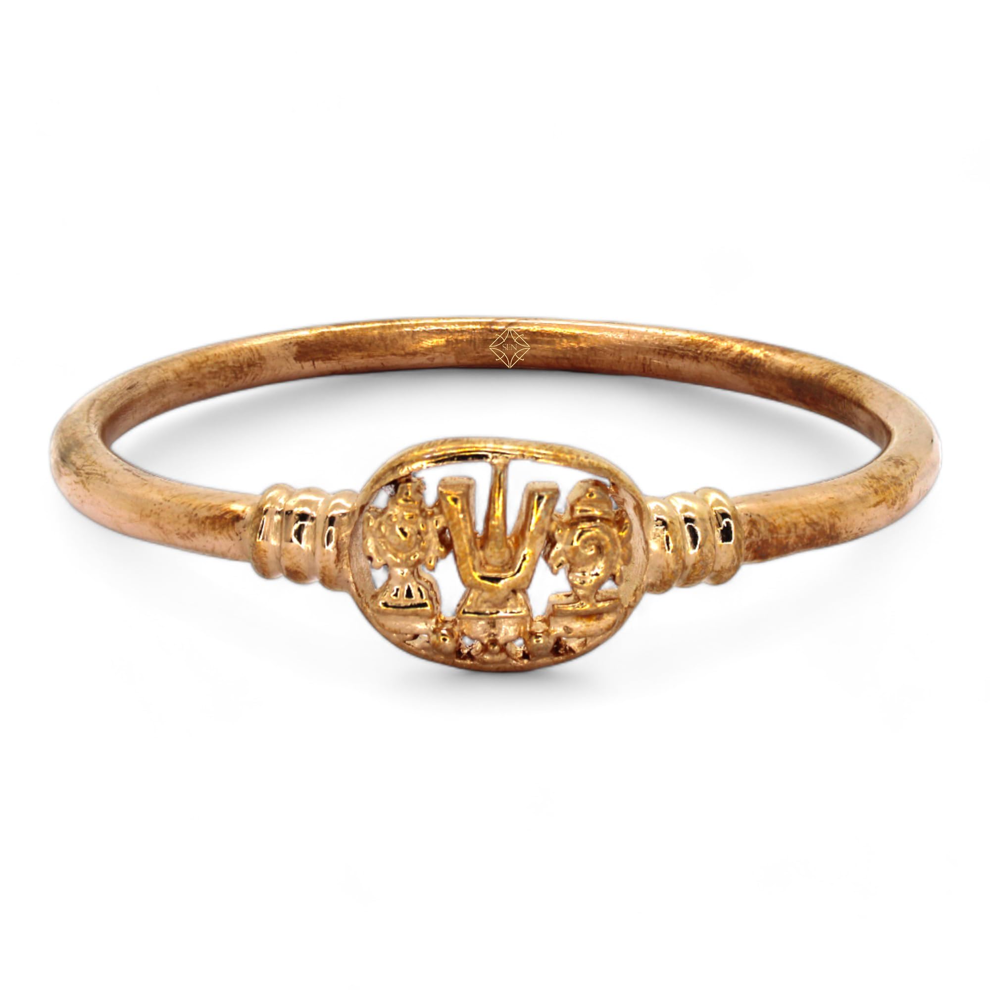 Sengems panchaloha five metal Impon kada bracelets for men and women - Shankh Chakra Tilak - Panchaloha made of Gold, Silver, Copper, Zinc, and Iron - Thick Kada. (B0CZ1267VM) Amazon Price History, Amazon Price Tracker