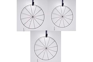 HT Bicycle Wheel Style Metal Wreath Form Frame, 14 Inches
