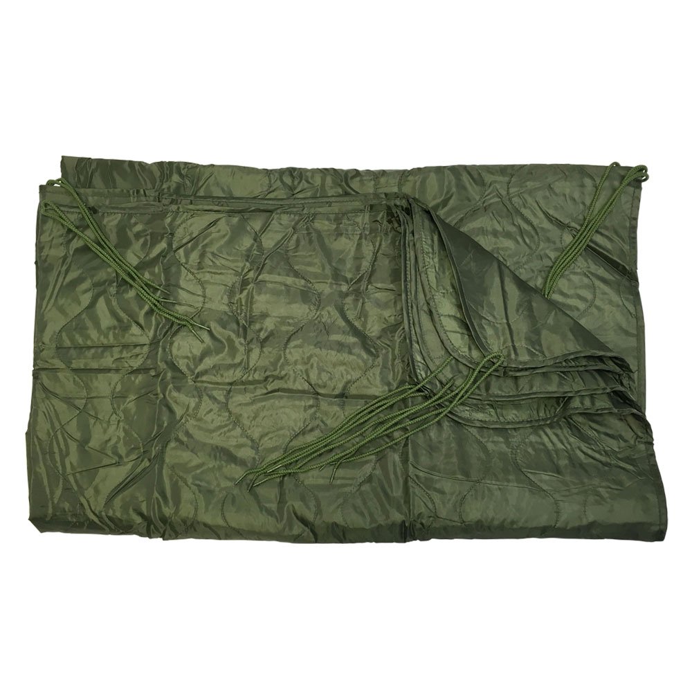Prolinemax OD Green 86''L x 58''W G.I Style Poncho Liner Blanket Sleeping Bag Liner Rip-Stop Nylon w/Pouch