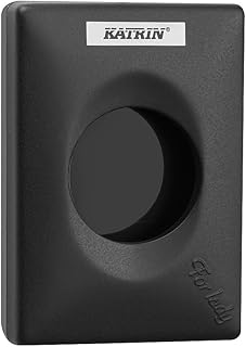 Katrin 92247 Hygiene Bag Holder Dispenser, Discreet, Black