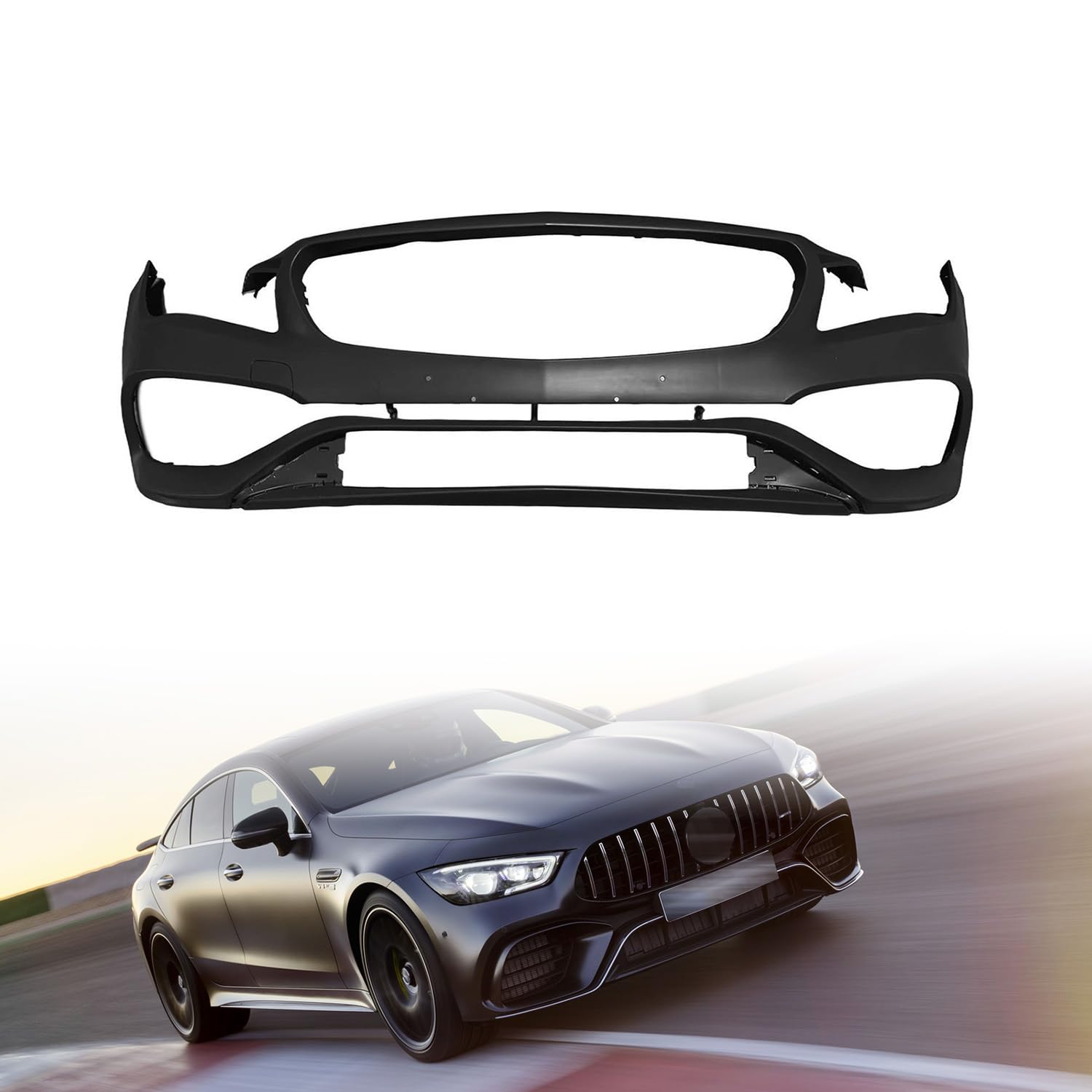 Mercedes-Benz AMG フロントカバー Amazon.com: Front Bumper Cover With Parking Aid Sensor Holes Fit