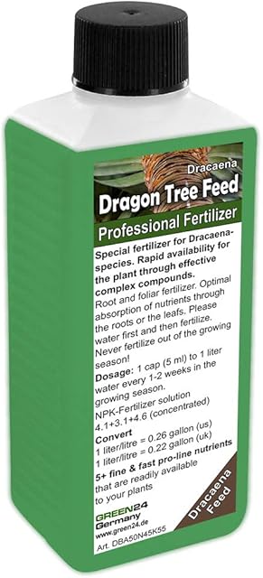 GREEN24 Dragon tree feed Liquid Fertilizer NPK for Dracaena, Shrubby Dracaenas, Asparagaceae, Cordyline