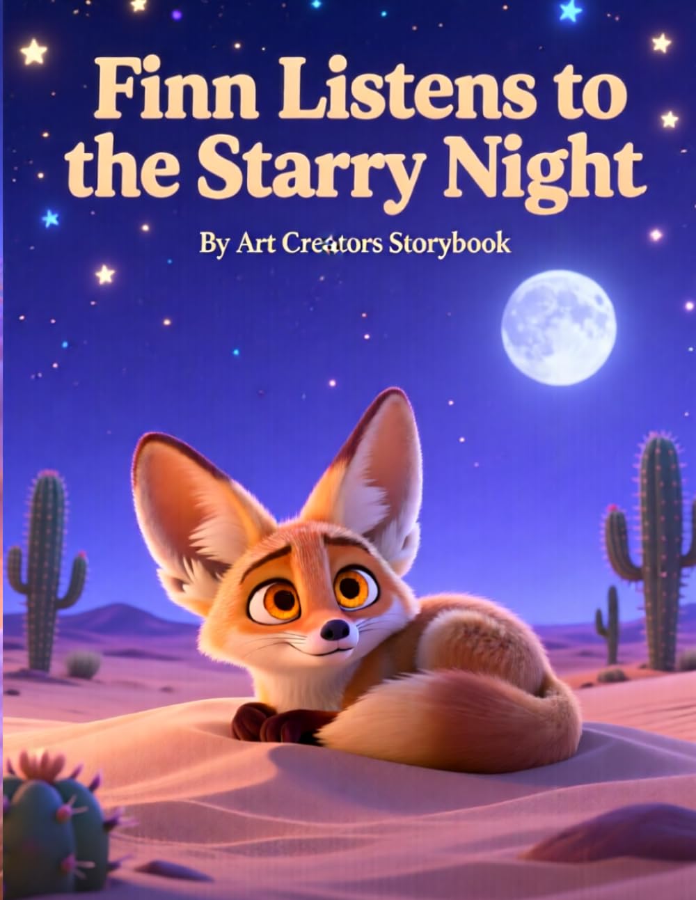 Finn Listens to the Starry Night: A Calm Bedtime Story About Listening, Focus, and Finding Peace Under the Stars for Ages 3–7 (Finn the Fennec Fox: Focus & Listening Social-Emotional Learning Series)