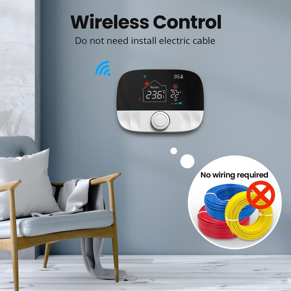 Termostato inteligente programable para Tuya, termostato WiFi, caldera de calefacción WLAN, radiador WiFi con receptor