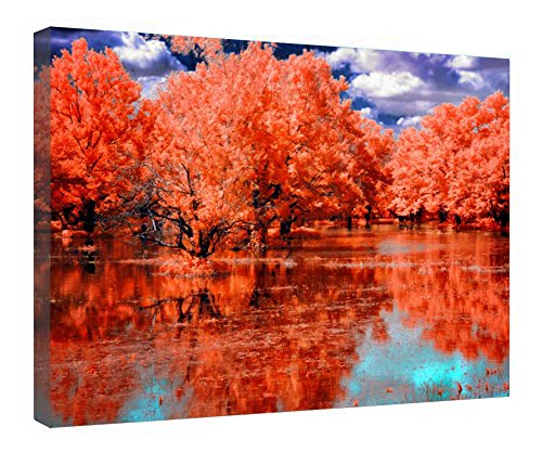 Toile tendue et encadrée Golden Moment déco murale prête à suspendre