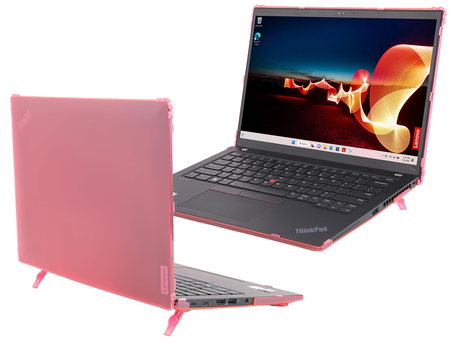 mCover Hard Case ONLY Compatible for 2023-2024 14" Lenovo ThinkPad T14s Slim Gen 3 / Gen 4 Windows PC (with 180° Hinge, NOT Fitting Any Other Lenovo