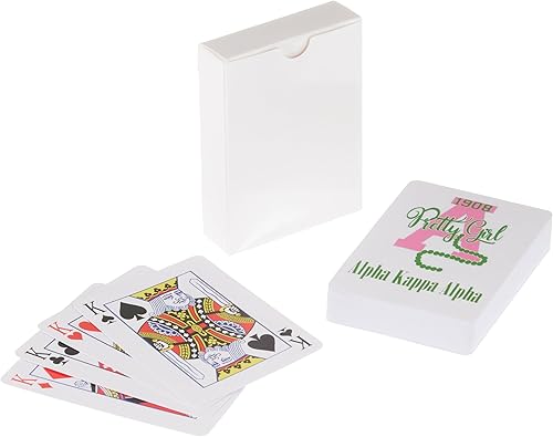 Baraja de cartas de hermandad AKA, Delta, Zeta, SGRho y más Actividades, regalos, baratijas, juegos de fiesta, decoraciones (AKA)