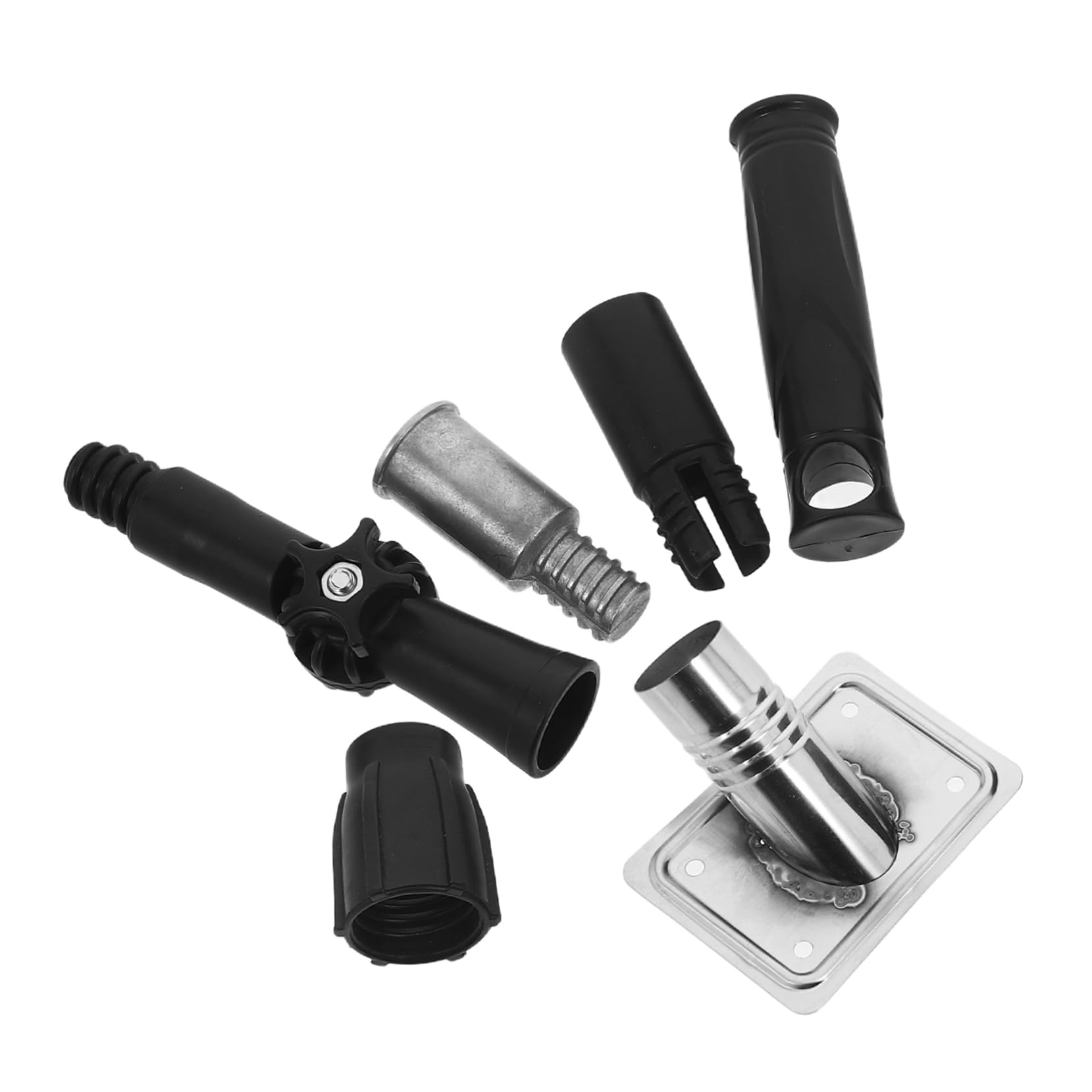 OATIPHO 5pcs Threaded Tips Replacement for 1-Inch Extendable Pole Broom Handle Adapter and Paint Roller Extension Rods for Cleaning and DIY Projects