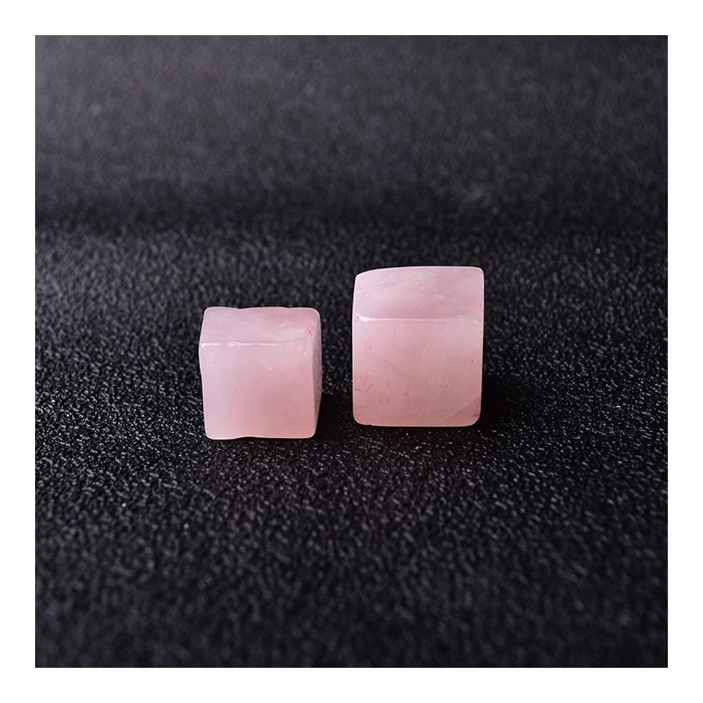 Quartz rose en cube de cristal naturel, le cadeau idéal pour amateurs de minéraux