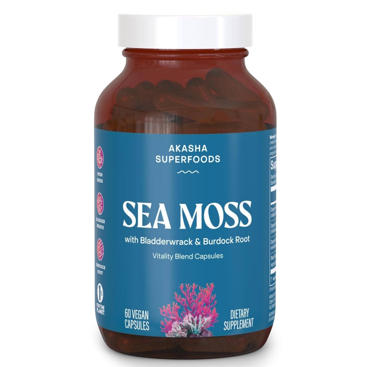 Amazon.com : Akasha Superfoods Sea Moss Capsules with Bladderwrack