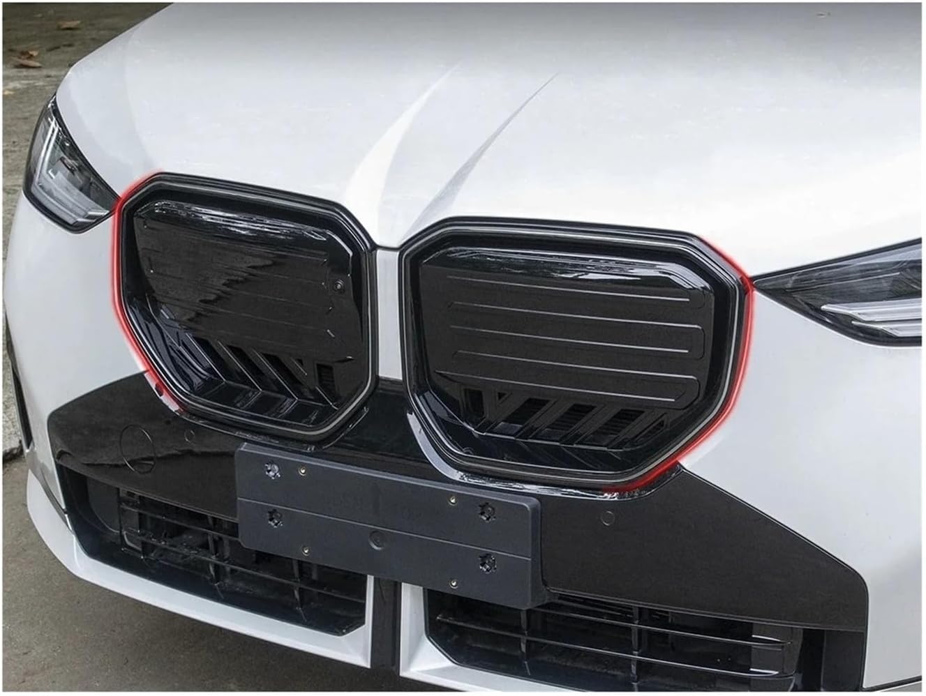 Front Kidney Grille for BMW X3 G45 2025 ABS Black 7