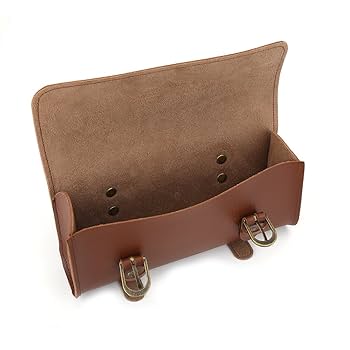 Amazon.co.jp: バイク ハンドルバーバッグ ブラウン レトロ