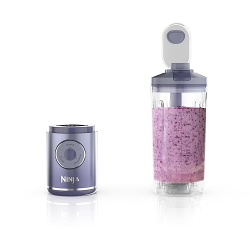 Ninja Blast Max, Portable Blender + Twist & Go, Personal Smoothie, Blend, Ice Crush, 3 Programs, Cordless, 22 oz removable Vessel, Dishwasher Safe, Leakproof, Lavender, BC251LD - Lavender