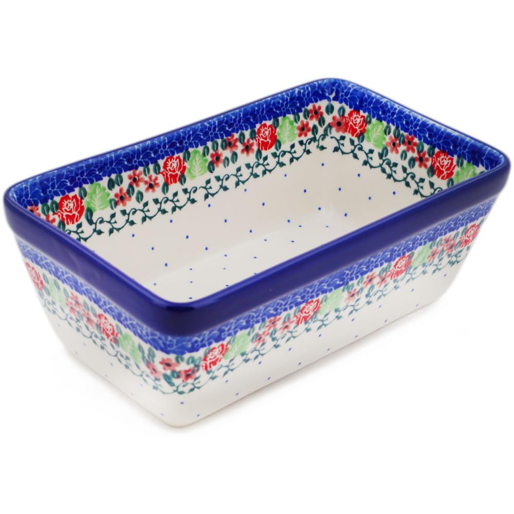 Authentic Polish Pottery Loaf Pan 8