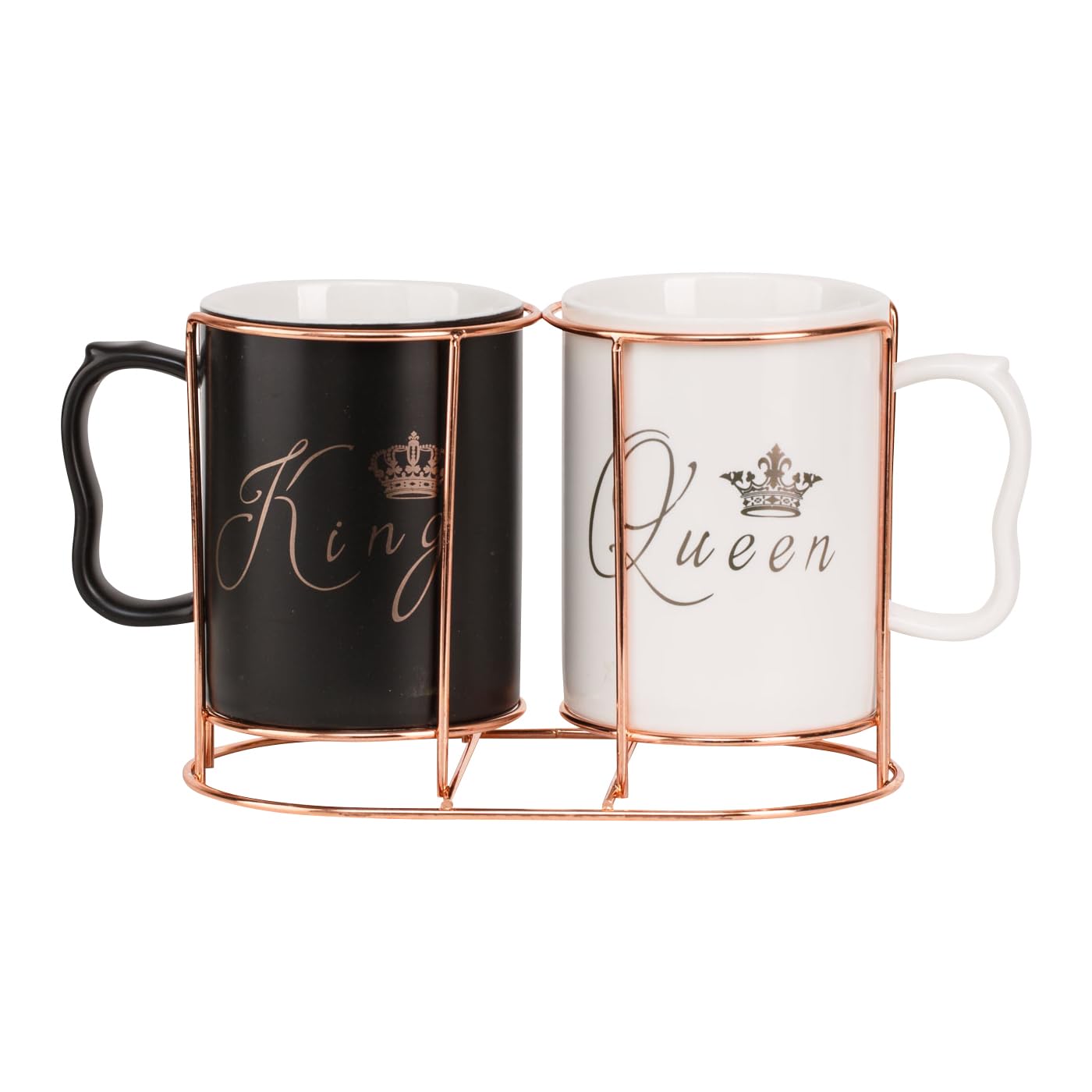 Avighna King and Queen Mug Set - His and Hers Coffee Mugs - Gift for Couples - Ceramic, 12oz - Dishwasher and Microwave Safe Christmas Gift Secret Santa Gifts for Women Girl Office Colleague (B0D8BSF2BN) Amazon Price History, Amazon Price Tracker