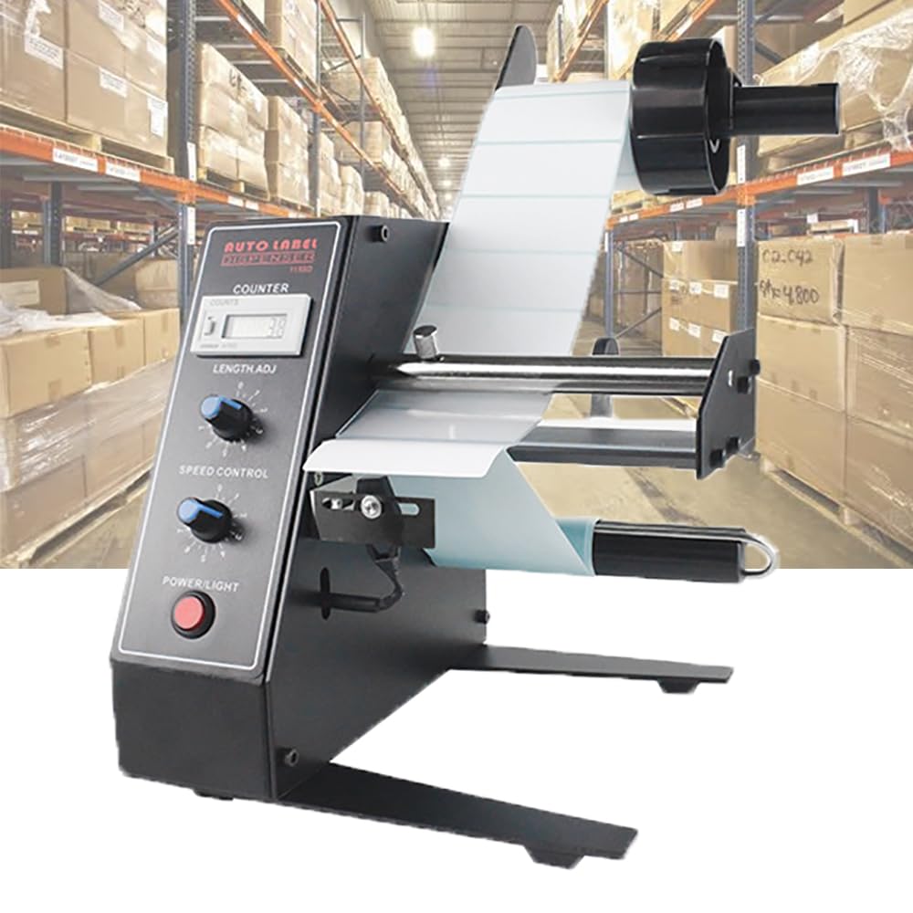 Estrattore Elettrico per Etichette, Distributore di Etichette Regolabile con Display Digitale, Lunghezza Etichetta 3-150 Mm E Larghezza 4-140 Mm, per Scenari Multipli