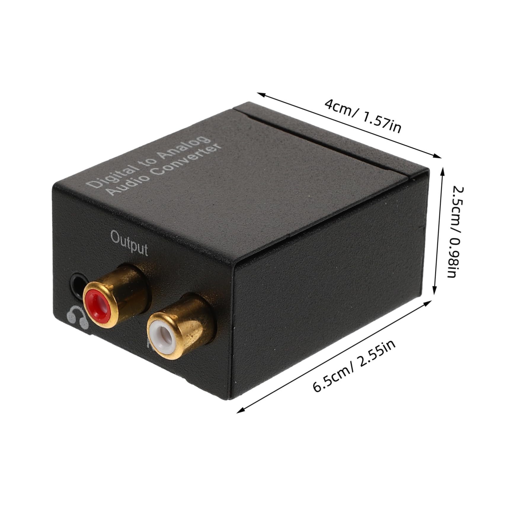 HOLIDYOYO Digital to Analog Audio Converter Adapter Compact Jack Compatible Easy Installation Suitable for Tvs Sound Systems and Rvs