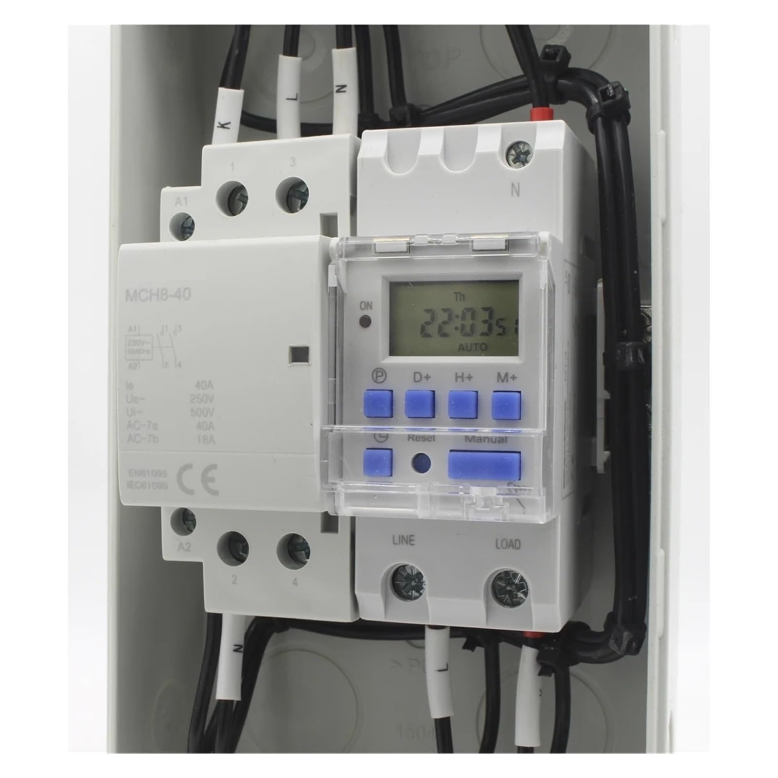 MT15 220VAC 30A Automatische Zeitschaltuhr Zeitrelais Chronometrie Timer Digital Timer Switch
