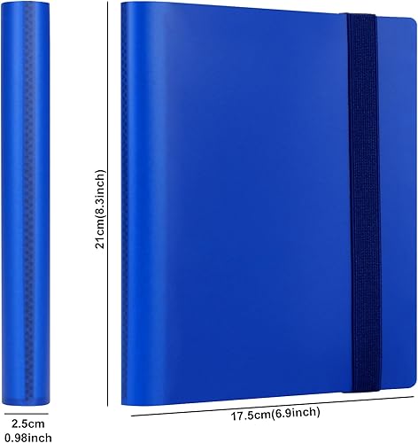 Miniatura 3 de GEAoffice Carpeta de 4 bolsillos para tarjetas, carpeta pequeña de álbum de colección de tarjetas, carpeta de bolsillo de carga lateral 160 para