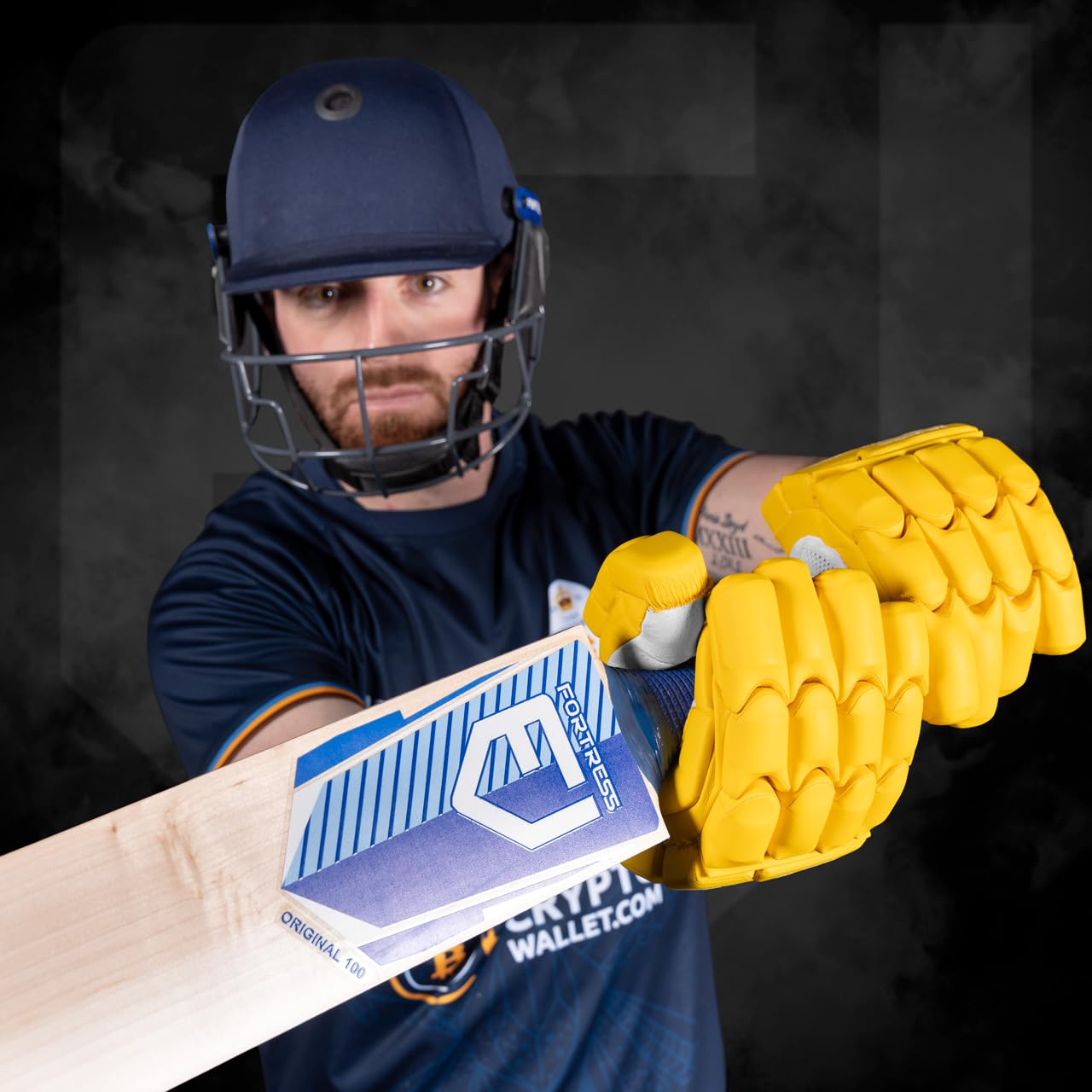 FORTRESS Guanti Da Battuta Cricket Original 100 – Guanti Da Cricket | Eccellente Presa | Ventilazione | 5 Colori Disponibili