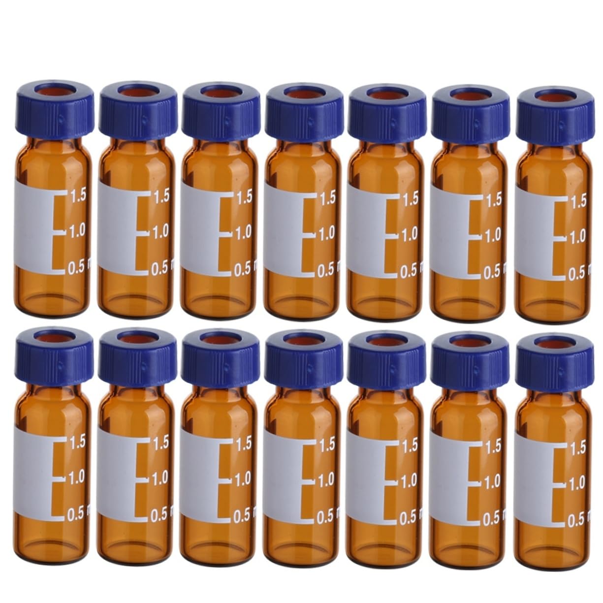 TOPBATHY 3 Sätze Phiole Probenfläschchen Kleine Flaschen Chromatographie Probenflasche Bernstein Vorratsflaschen Probenglasflaschen Braune Flaschen Mit Schraubverschluss 100 Stücke * 3
