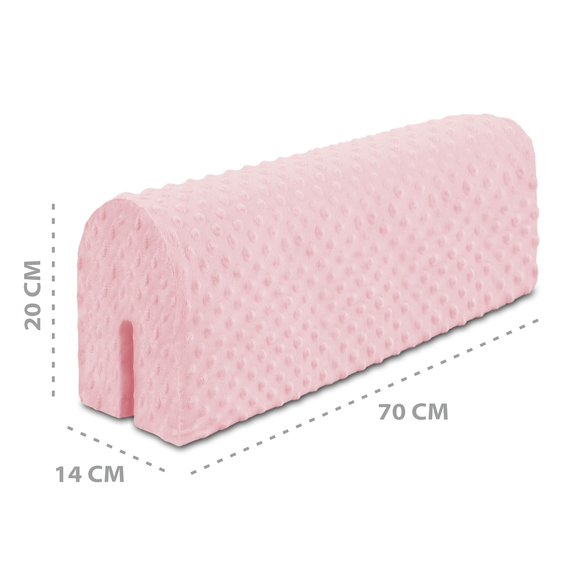 Protection Bord De Lit Bébé Totsy Baby - 70 Cm De Long, Housse Amovible Lavable, Mousse Polyuréthane, Beige