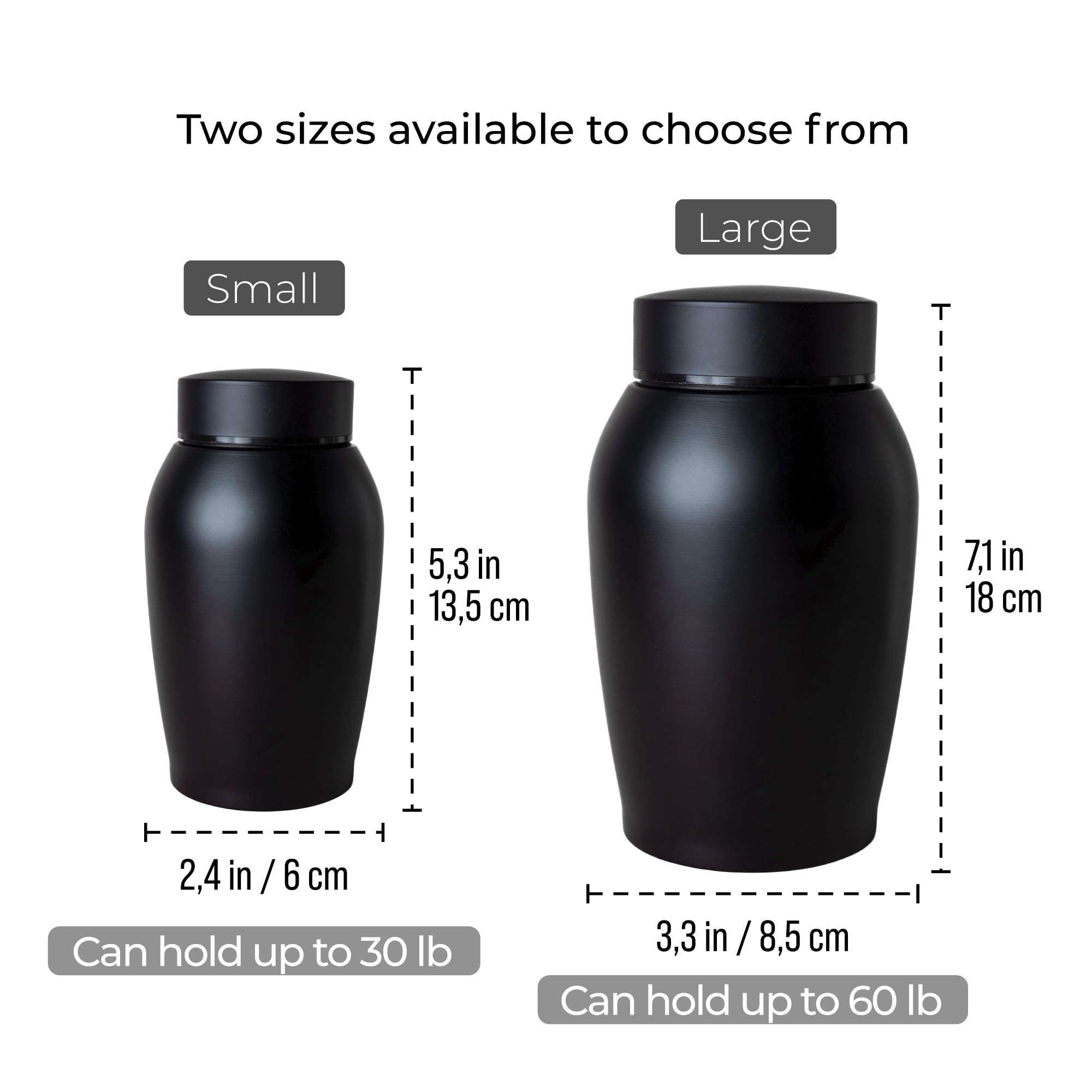 Personalized Cremation Keepsake Pet Ashes Urn Waterproof with Airtight Closure Customized Text Engraving Vase Container Memorial Dog Cat Funeral Decorative (Pet Photo)