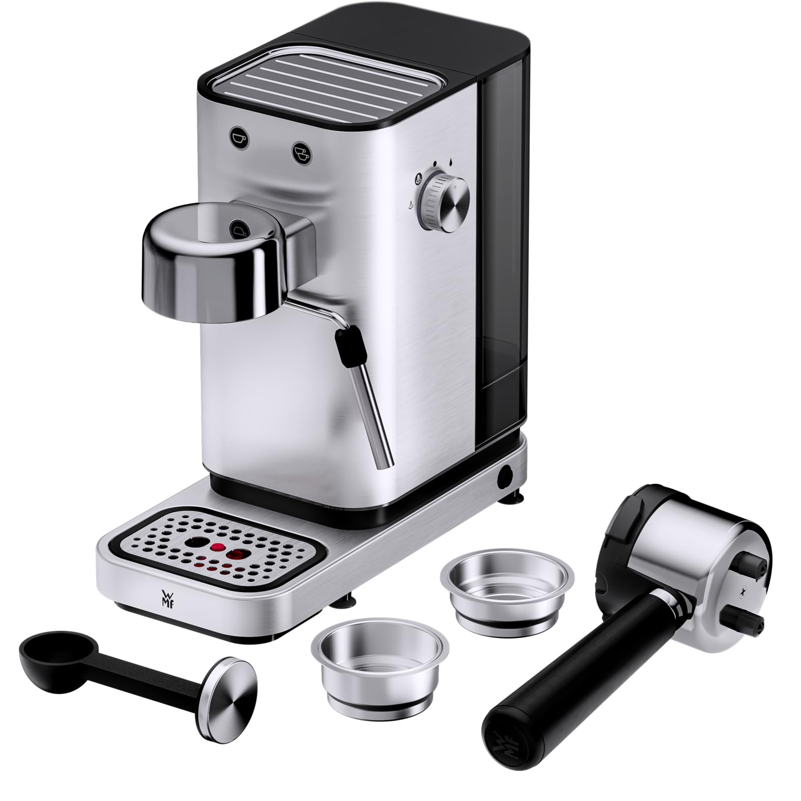WMF Lono Espressomaschine Siebträger 1350 Watt 15 bar Edelstahl matt