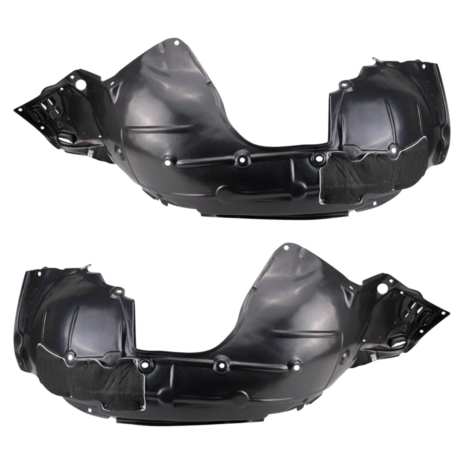TRQ Front Inner Fender Liner Set | For 2017-2018 Honda Civic HO1248175 HO1249158