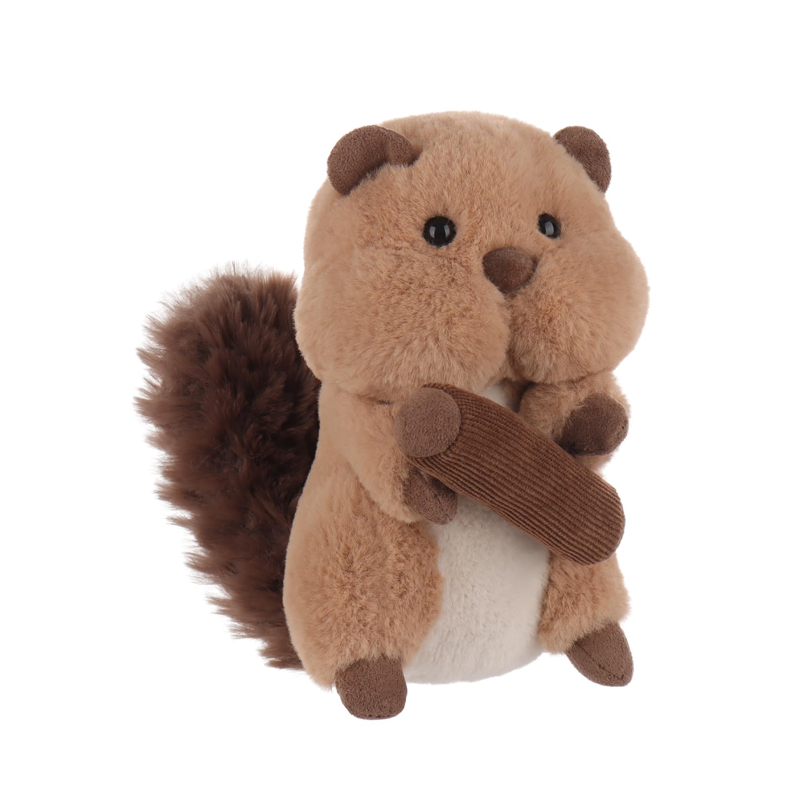 Apricot Lamb Bashful Beaver Plushies Stuffed Animals for Kids, Soft Cute Plush Toys for Baby Girl and Boy, Fluffy Bashful Beaver Brown