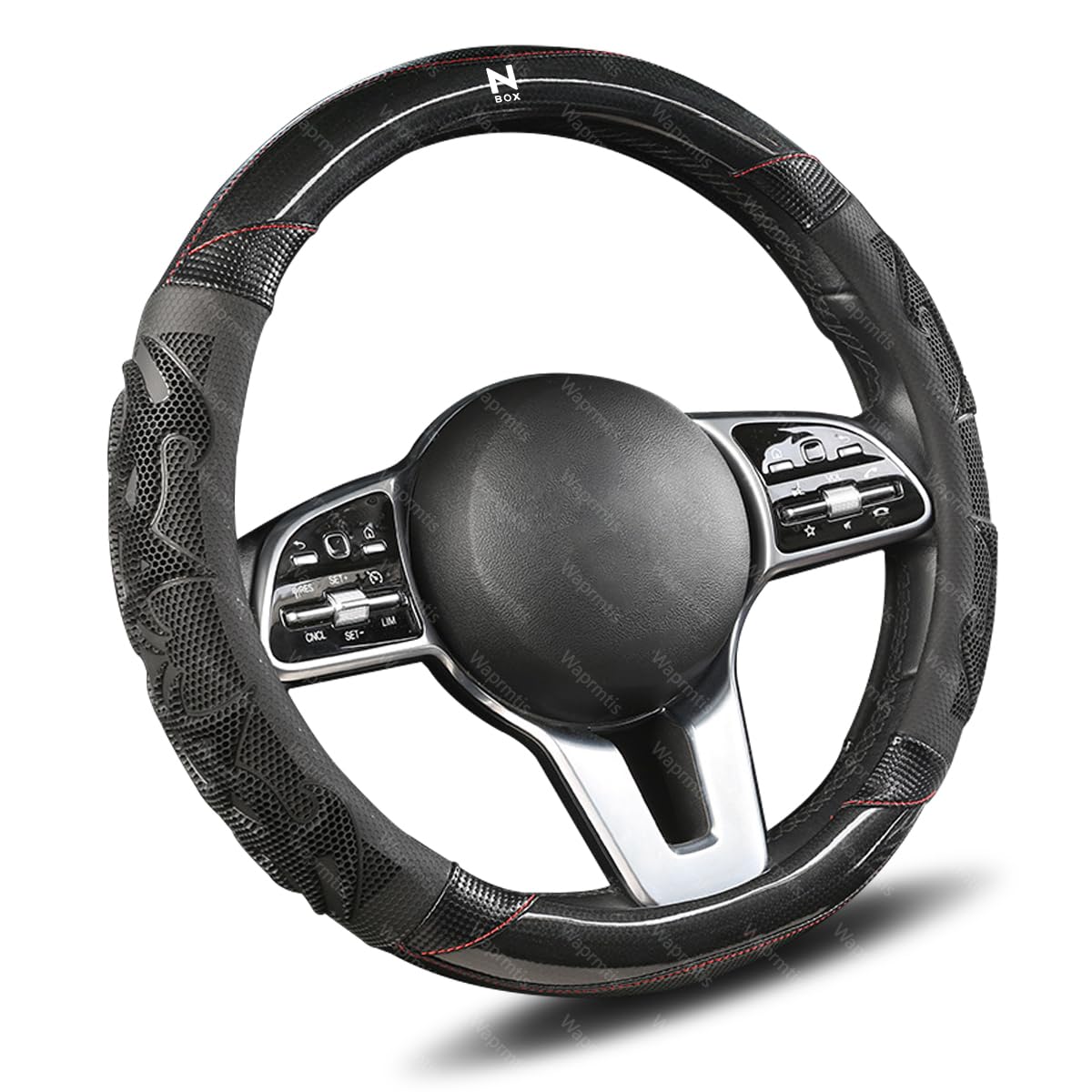 Amazon | ホンダ N-BOX ハンドルカバー 車用 3Dメッシュ ステアリング