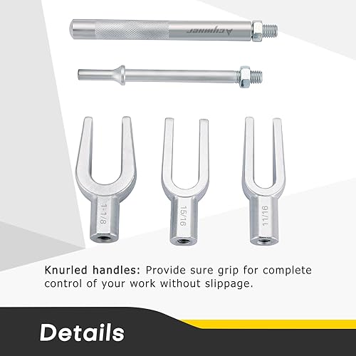 Miniatura 4 de Pickle Fork - Juego separador de juntas esféricas  Juego de 5 herramientas de horquilla para pepinillos, herramienta de extracción de brazo Pitman,