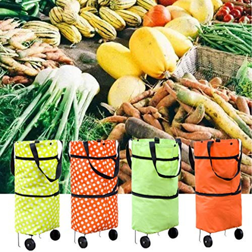 Persdico Modisches Design Große Kapazität Wasserdichtes Oxford Tuch Faltbare Einkaufstrolley Radtasche Reisewagen… – Bild 4