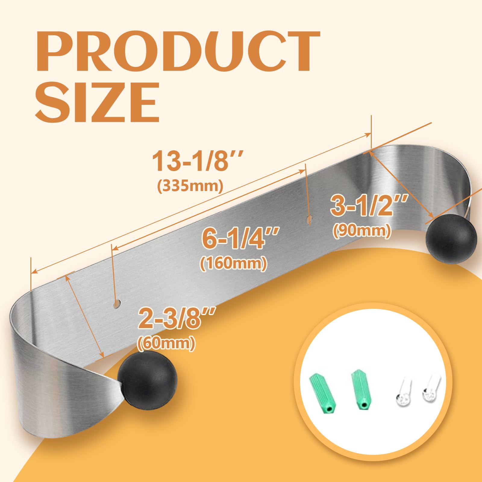 Latitude Run® Self Adhesive Paper Towel Holder Under Cabinet Mount