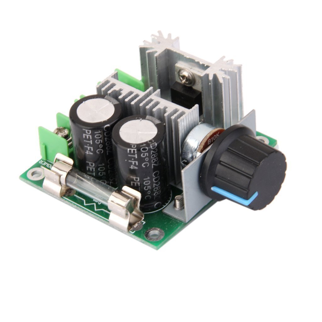 DollaTek Regolatore di velocità del Motore DC PWM 12V-40V 10A con manopola