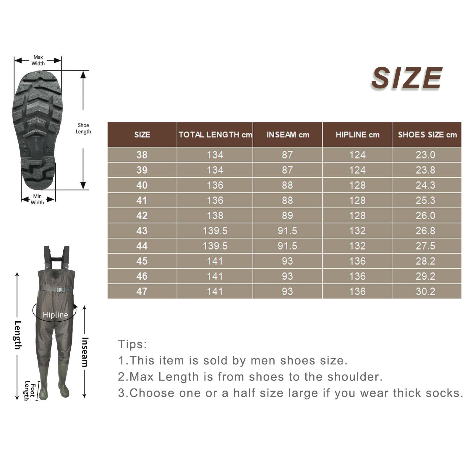 Waders imperméables homme femme avec bottes en caoutchouc marron pêche plein air