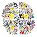 Set di adesivi Pokémon Anime (100 pezzi), Kawaii Pokemon, impermeabili, in vinile per auto, laptop, chitarra, skateboard, ciclomotori, adatto per bambini e adolescenti.