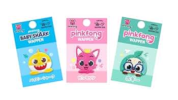 ベイビーシャーク Amazon.co.jp: pinkfong wappen 刺しゅう入りワッペン 2WAY